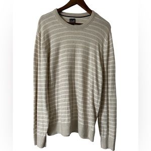 Men’s striped crewneck sweater - GAP size M